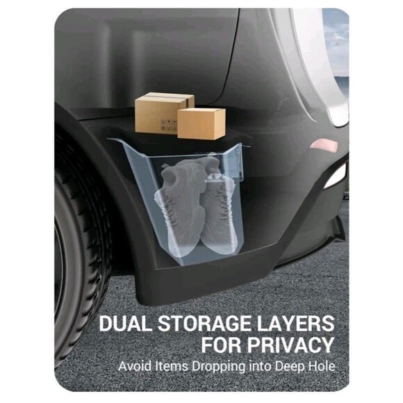 Rear Trunk Storage Bins with Carpeted Lids 2025-26 Tesla Model Y Trunk Side... - Picture 5 of 10